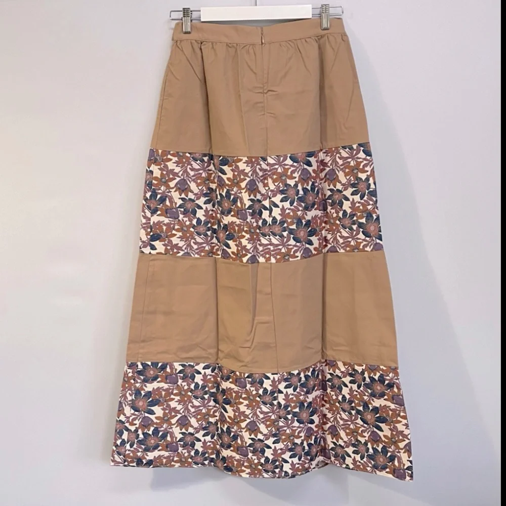 NWT Sachin & Babi Jacquard Tiered Maxi Skirt - Picture 4 of 9